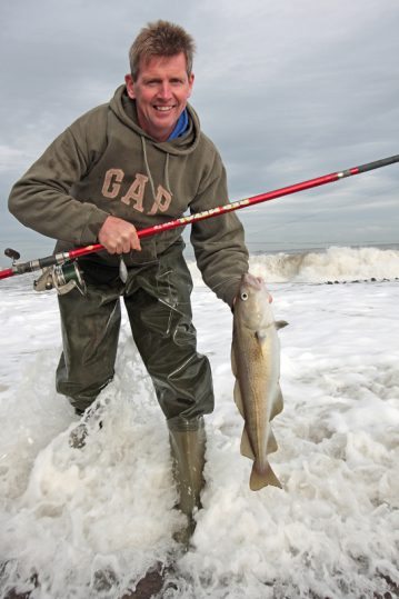 a cod from the Yorkshire surf
