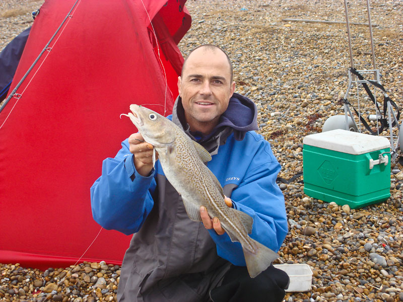 Paul Stevens with an Orford Island cod