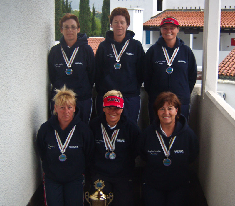 England team at the woman's world shore championships montenegro