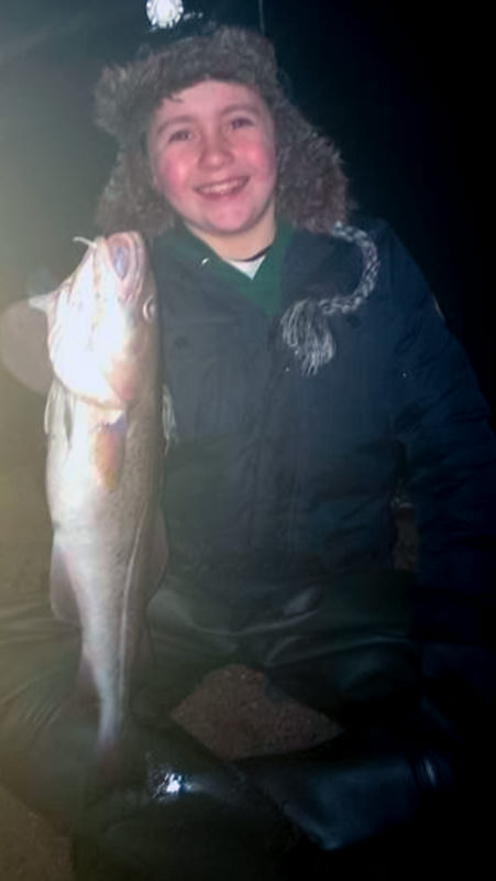 Luke Preston with his codling