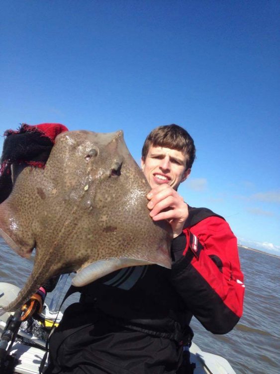 Shaun Rusling with a nice thornback