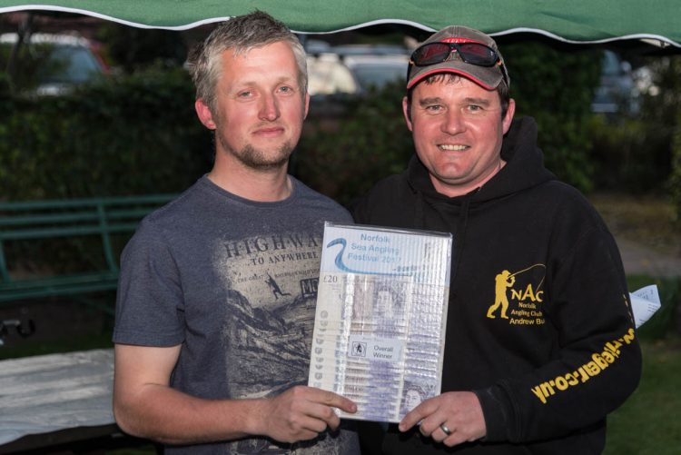Norfolk Sea Angling Festival winner Andy Bunn