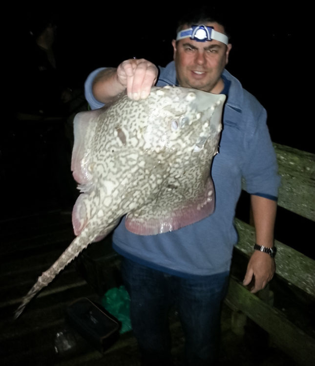 Richard with a thornback