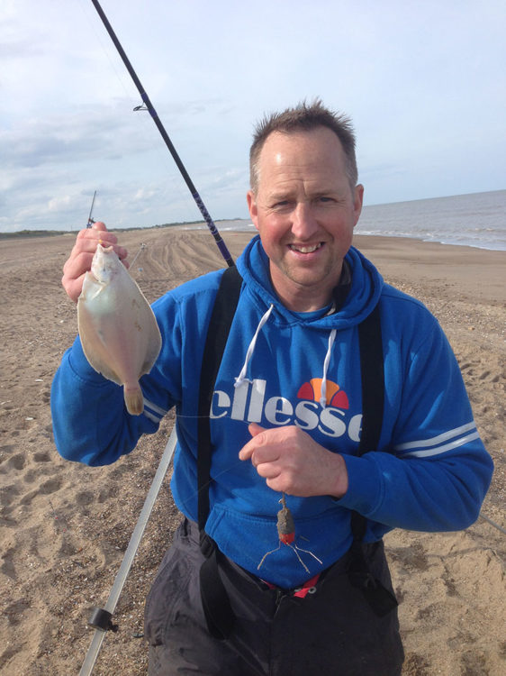 Match 10 – Match winner Adie Cooper with one of his dabs