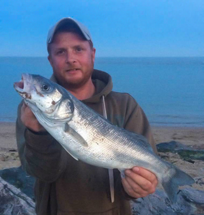 Local angler Matt Clark with a bass