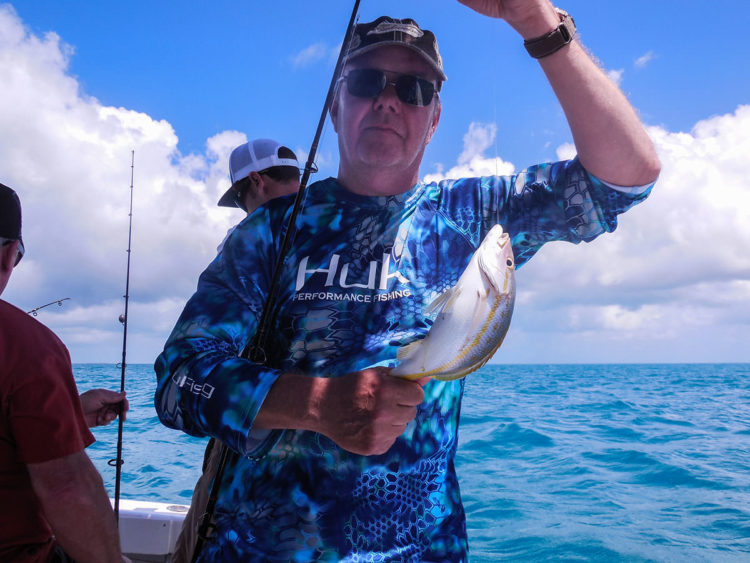 Dana with a yellowtail snapper