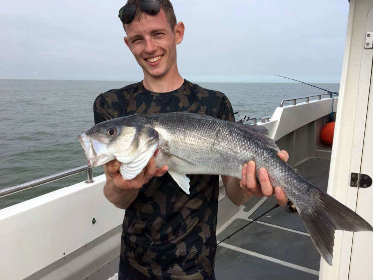 Arturas Babyre with a 7lb bass