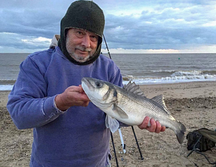 Rob Hudson with a five pound bass