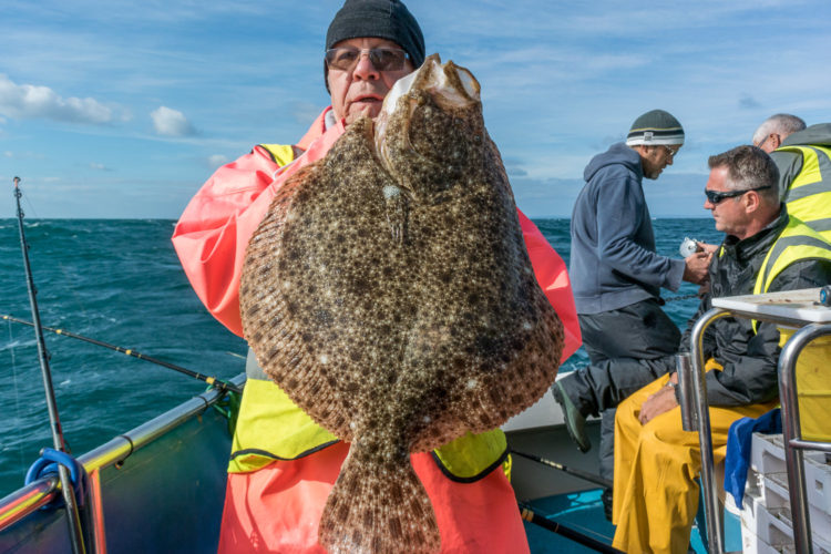 Joe Holland with his 10lb turbot