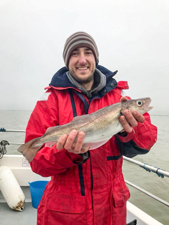 Wass's Fishing Tackle manager Chris Sargeant with a cracking whiting