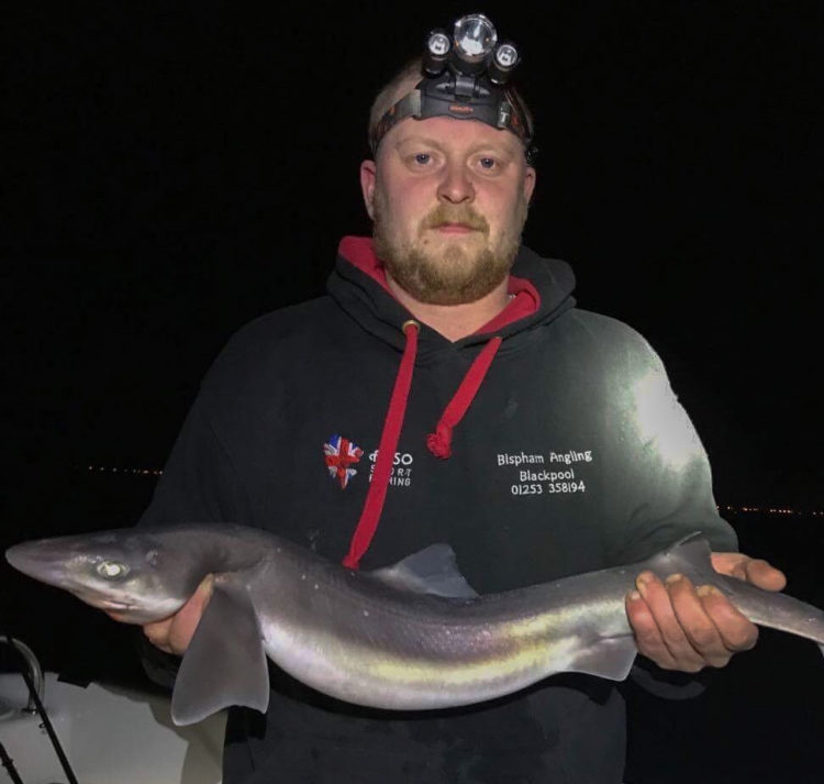 Brad Sim with his rare spurdog