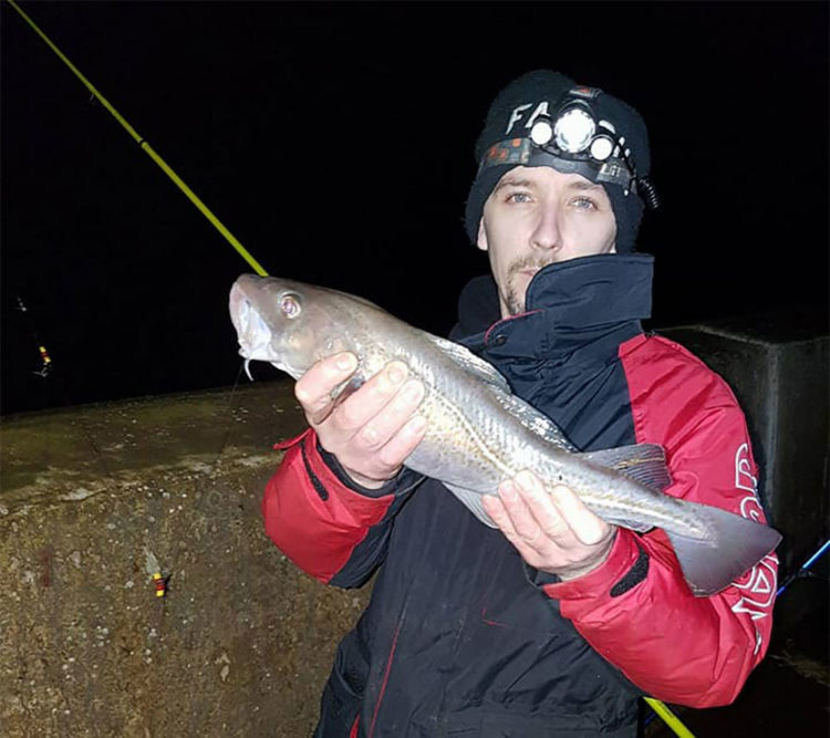 Bartosz Sadowski caught this codling on the Gynn Wall