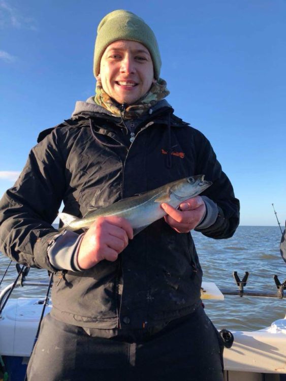 Jacques Minett with his coalfish