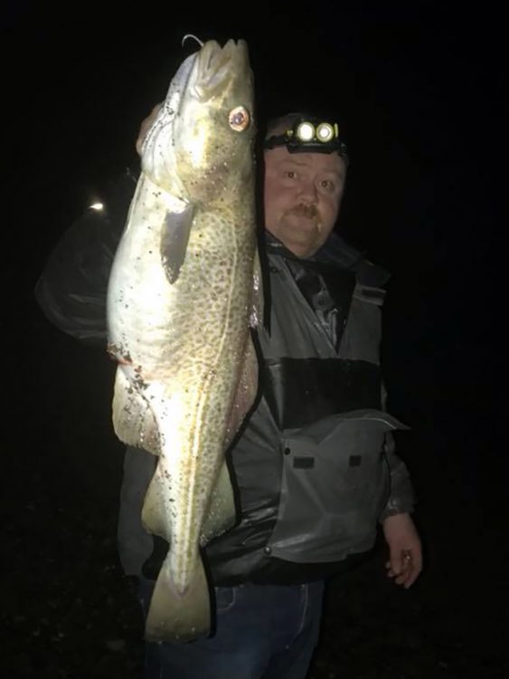 Craig Thompson with his 8lb cod