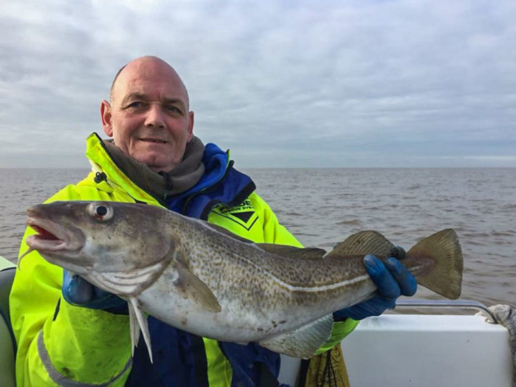 Daren Evan with his cod