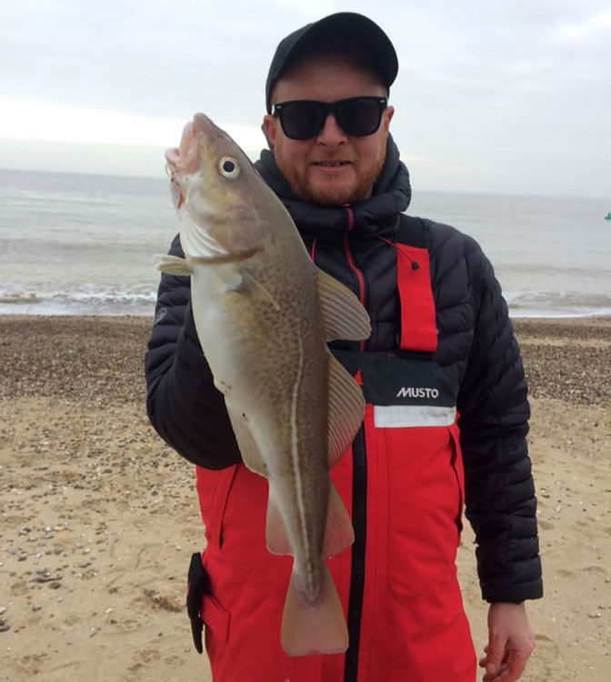 Local angler Matt Clark with a fine Spring run codling