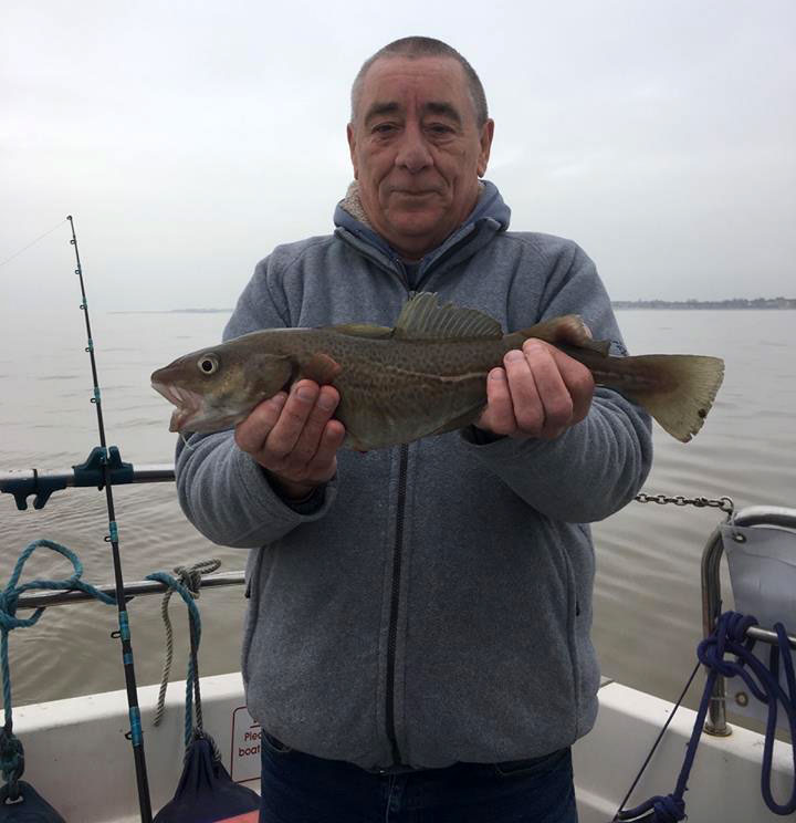 Paul Anderson with a typical size codling