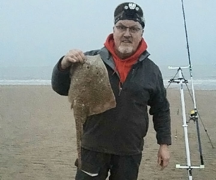 Match winner Dave Clark with his 6lb 4oz thornback ray