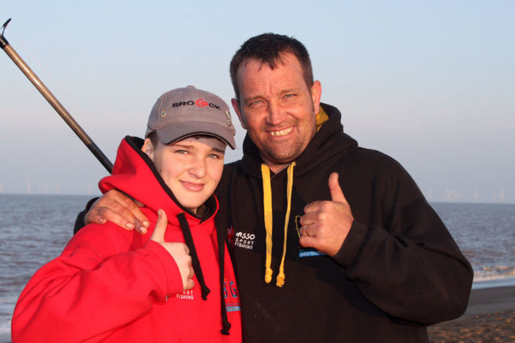 Gary Collins and his son Tyler