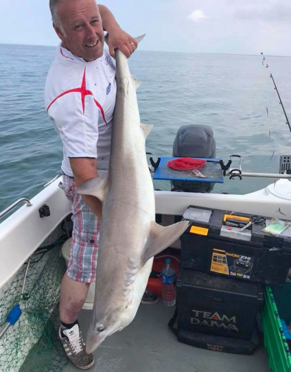 Andy Whiteside with a 54lb tope