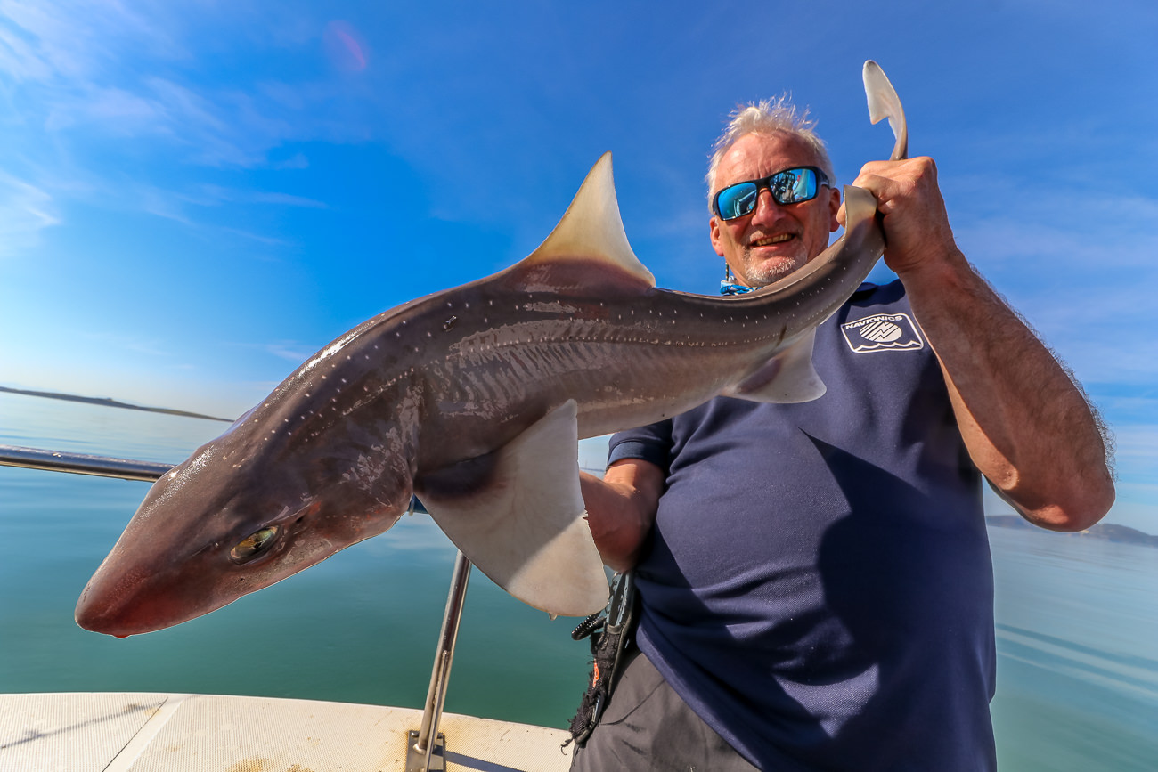 Tim Macpherson editor of Saltwater Boat Angling magazine with a smoothie