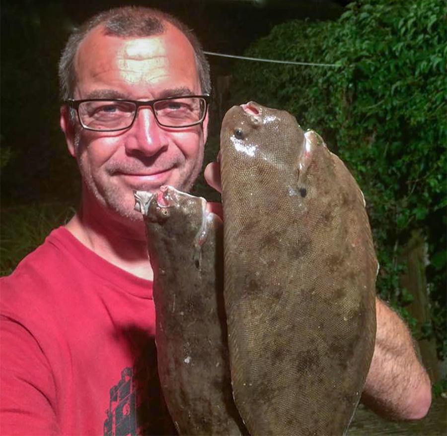 Dave with two tasty sole