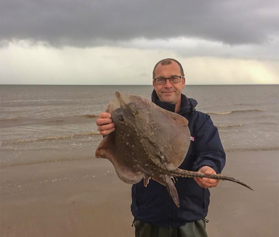 Dave Brown with one of his thornbacks