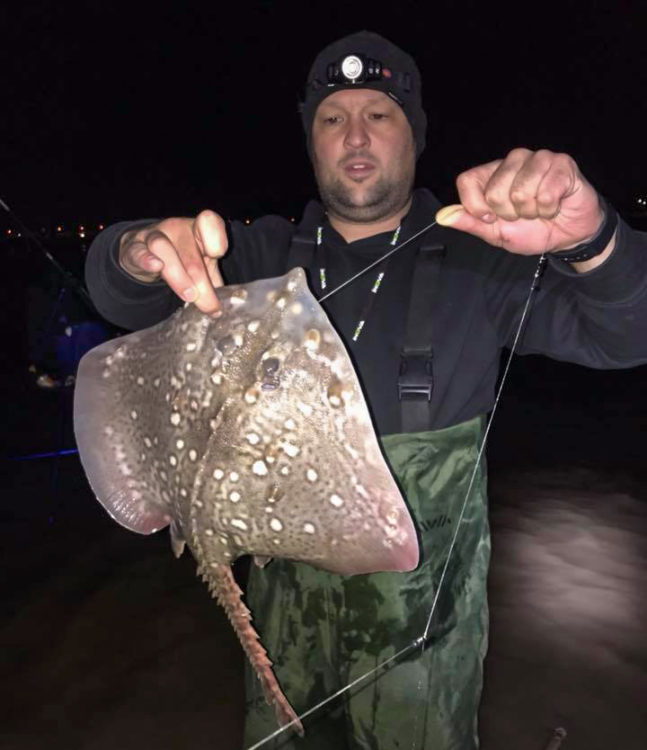 Craig Orritt with a thornback