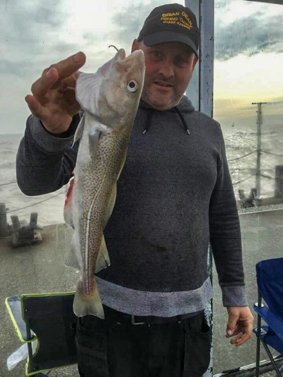 Ian Canny with one of his codling