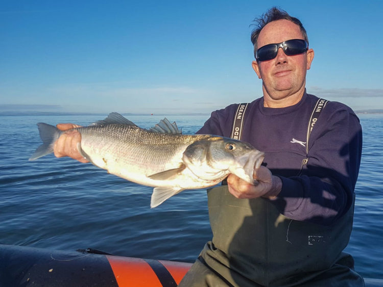 Not to be outdone by brother Jeff, Kevin Osbourne landed a bass of around 5lb from the boat
