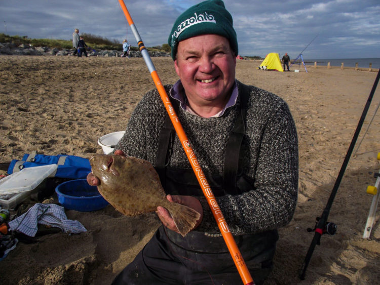 Third placed Dave Shorthouse with the longest flatfish