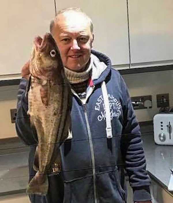 Carl Lawton with his winning fish