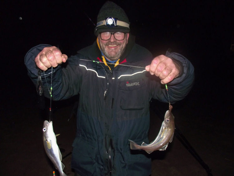 Fourth placed first timer Mark Lawson with a whiting double shot