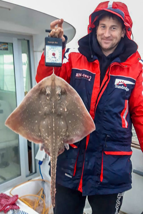 Martin Smyth with a typical size thornback