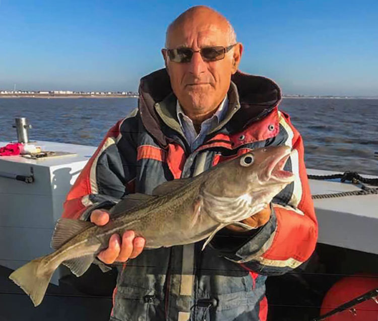 Phil Bingham with a plump codling