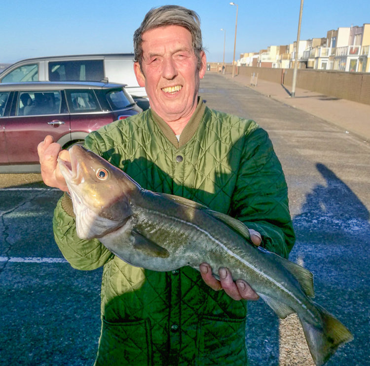 Bob Scullion with his winning cod