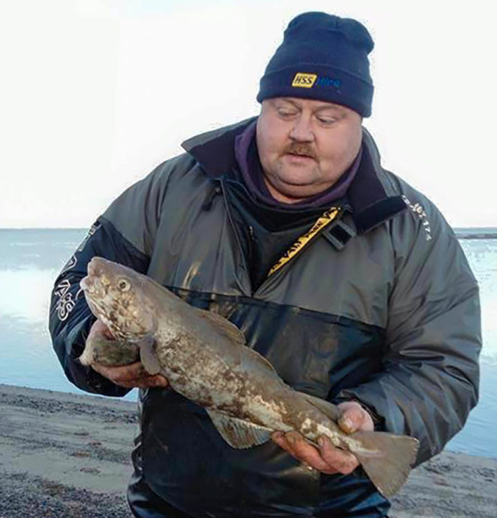 Craig Thompson with the biggest fish of the match