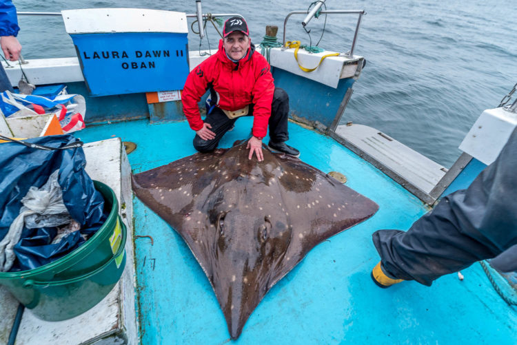 Scott Gibson with his 200lb common skate