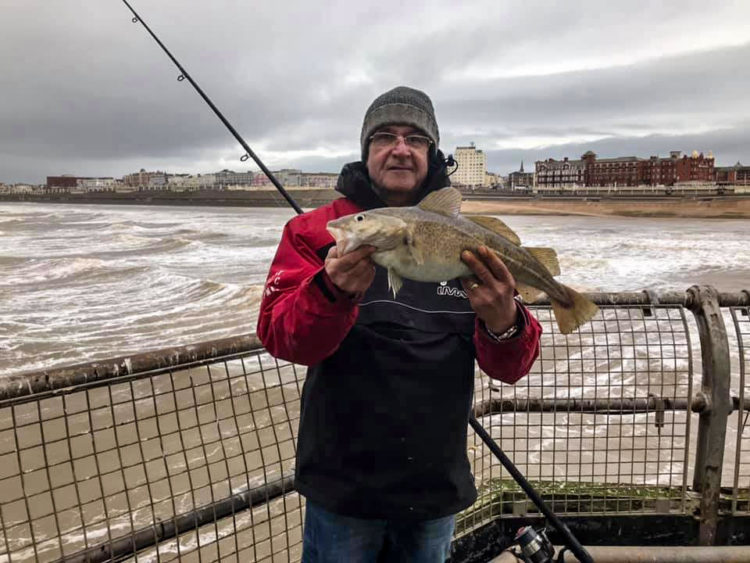 Sol Irani with a 4lb pier cod