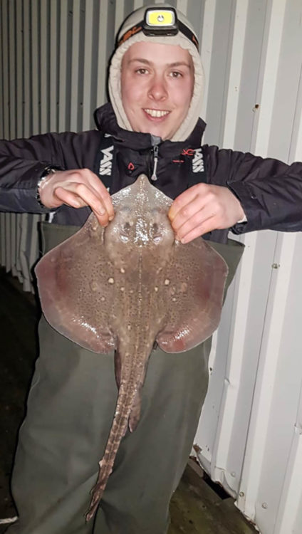 Stephen Livelle with a nice thornback ray