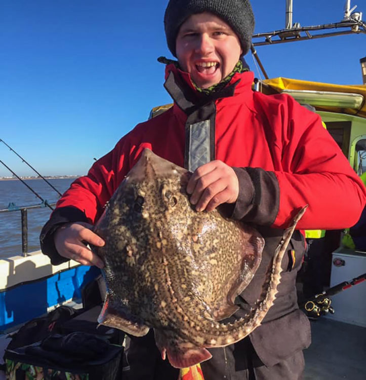 Colchester angler Lee Grego with a cracking thornback ray