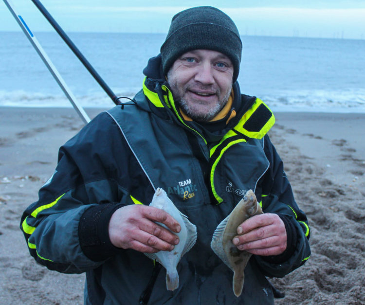Match winner Ian Nelson with a dab double shot