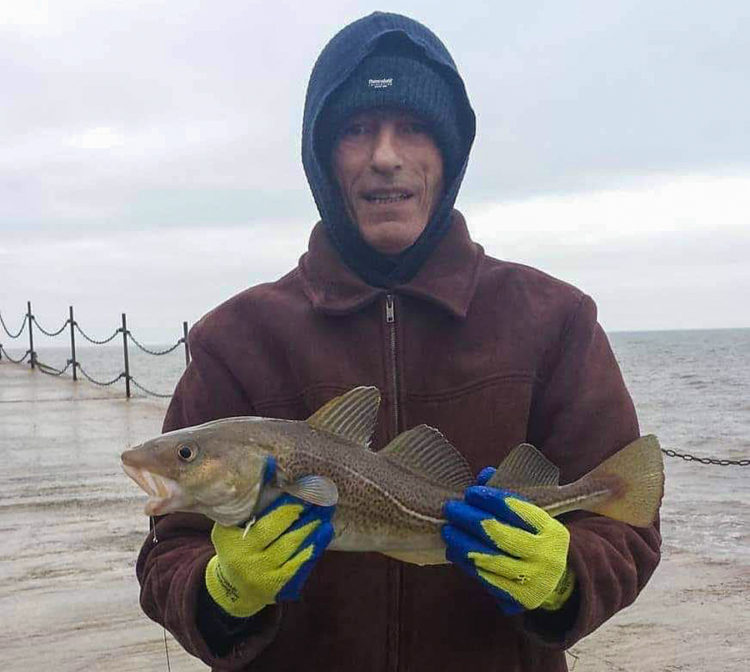 Raymond Thompson with a cod