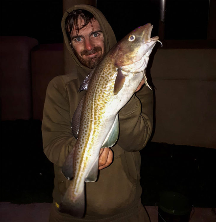 Nathan Pickering with a codling