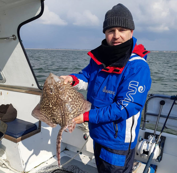 Daniel Winter had some great sport with the rays on the charter boat Gloria B2