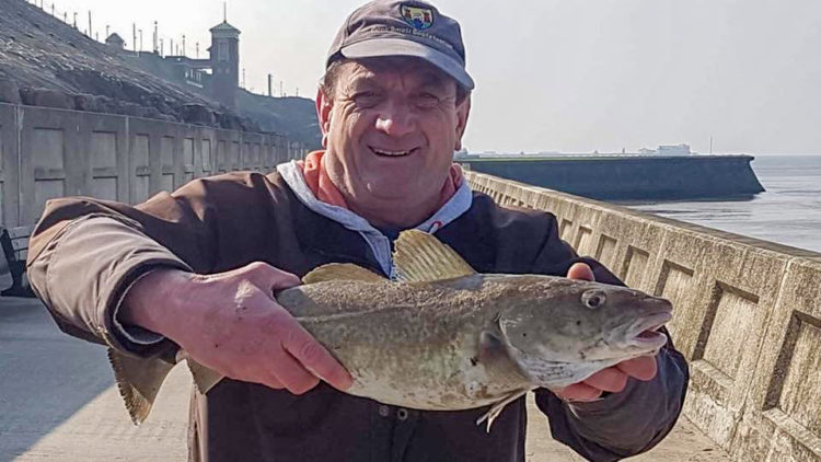 Patrick Skiba with a Gynn Wall codling