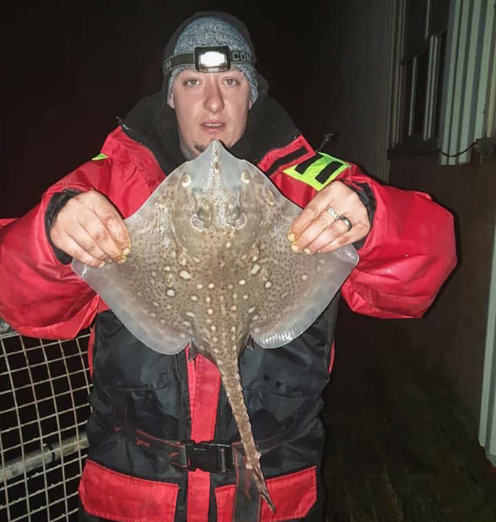 Scott Morris with his first ever ray