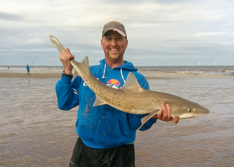 Hound magnet and match winner Adie Cooper with the longest round fish