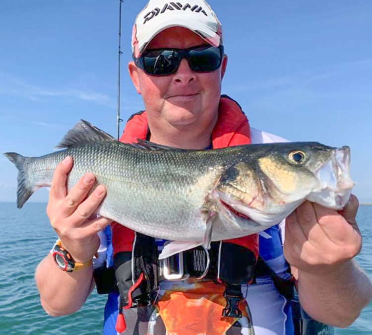 Mark Yule with a bass