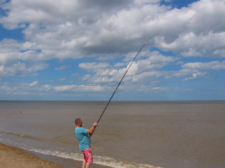 Match winner Adie Cooper already into a decent fish first cast!